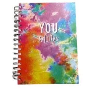 Aunty Peach Design You Got This Tie Dye Spiral Journal Motivational Notebook 8x6